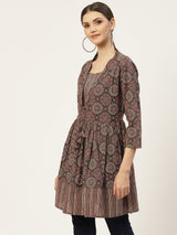 Cotton Flared Short Kurti Women