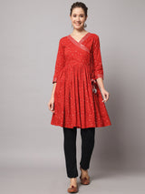 Red Flared Kurta6