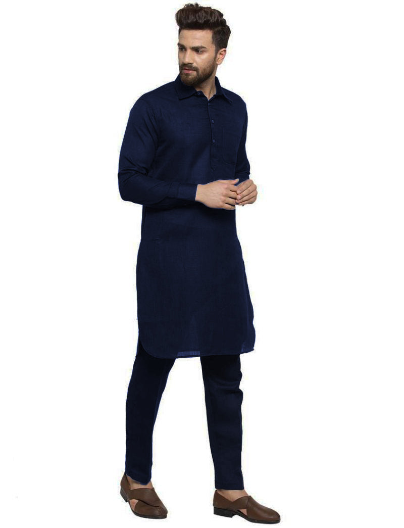 Blue Punjabi Kurta Pajama Men