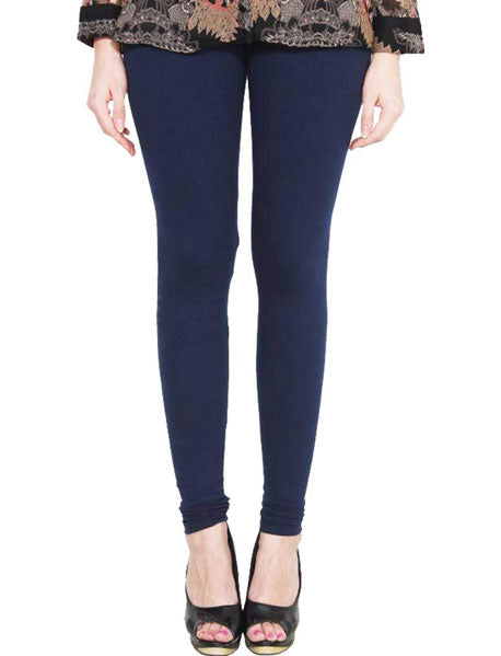 Free Size Stretchable Chudidar Leggings - Blue