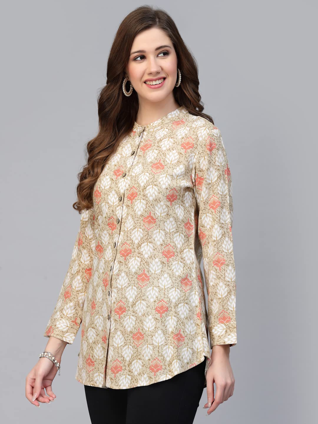 Beige Long Top 1
