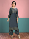 Kurti Plazzo Set - Grey
