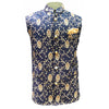 Floral Nehru Jacket - Navy Blue