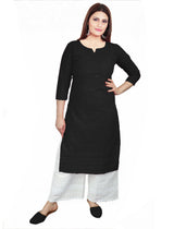 Chikankari Kurti Plazzo Set - Black
