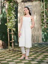 Lucknowi Rayon Straight Kurta