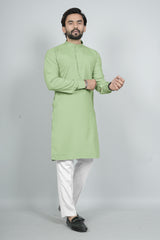 Pastel Green Ban Kurta Pajama