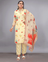 Silk Floral Printed Suit Women