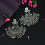 Silver Oxidized Earrings