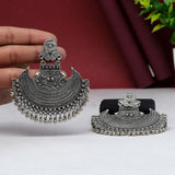 Silver Oxidized Earrings