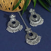 Oxidised Maang Tikka With Earrings Set