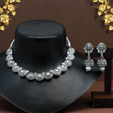 Oxidised Necklace With Earring