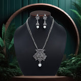 Long Oxidised Necklace Set