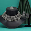 Silver Oxidized Necklace Set