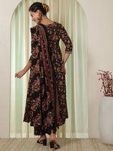 Cotton Printed Anarkali Kurta Set