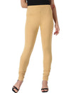 Free Size Stretchable Chudidar Leggings - Golden