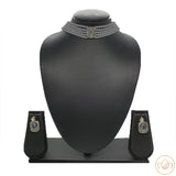 Choker Necklace Set with Earrings