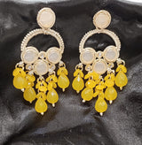 ChandBali Polaki Earrings - Yellow