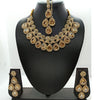 Golden Necklace with Earrings And Maang Tikka