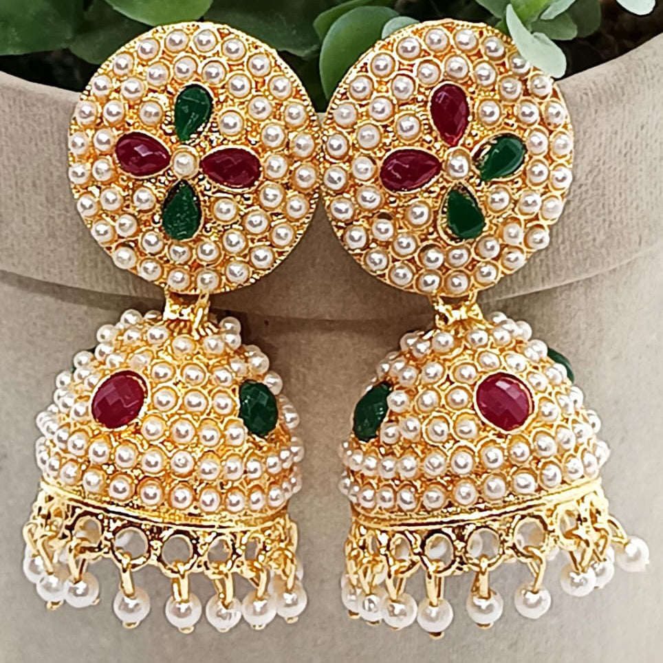 Pearl Kundan Earring