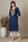 Neck Embroidery Kurti
