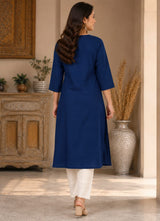 Neck Embroidery Kurti