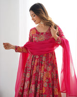 Floral Printed Festival Wear Palazzo Suit