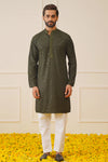 Green Embroidered Kurta Pajama