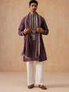 Silk Embroidered Kurta Pant With Shawal