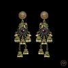 Long Elephant bells golden earrings