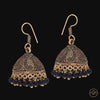 Golden jhumki earrings