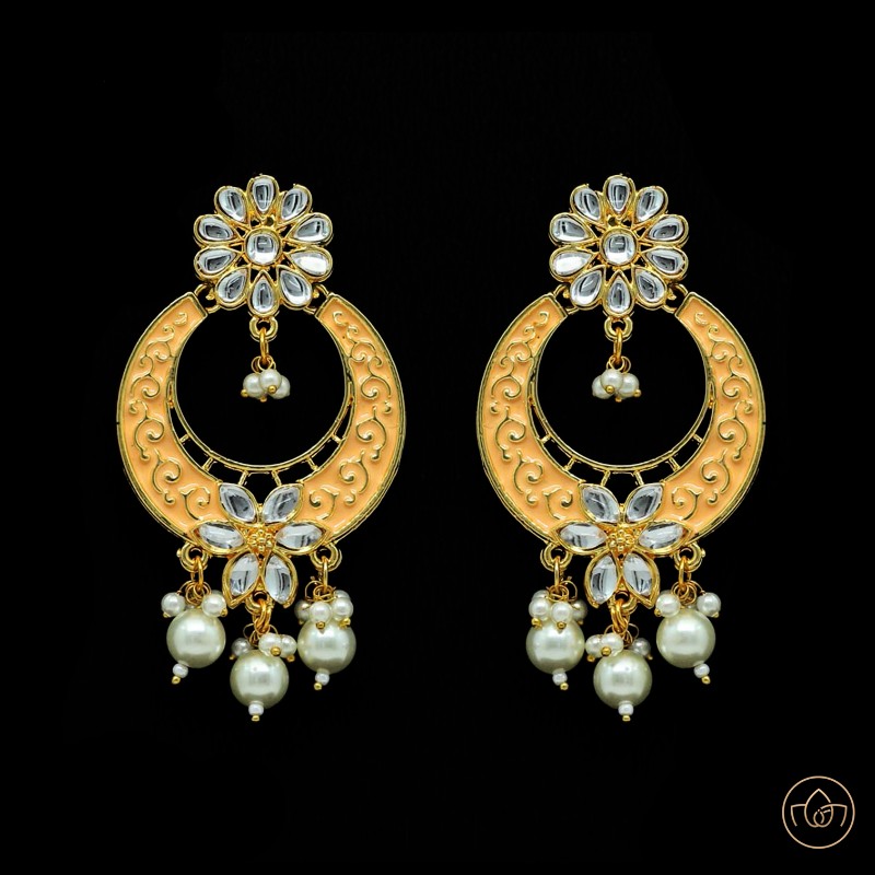 Meenakari Single Layered Earrings