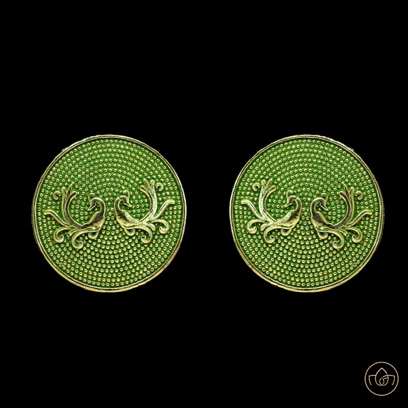 Stud Small Earrings Peacock