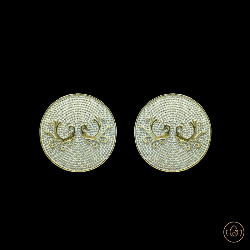 Stud Small Earrings Peacock