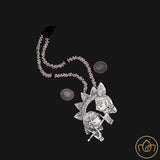 Oxidised Radhe Krishna Necklace