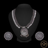 Oxidised Silver Necklace Set