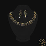 Peacock Oxidised Necklace with Earrings