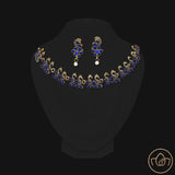 Peacock Oxidised Necklace with Earrings