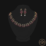 Peacock Oxidised Necklace with Earrings