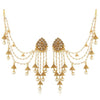 Bahubali Jhumki Earrings With Ear Chain