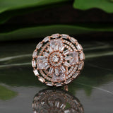 White Rose Gold AD Ring