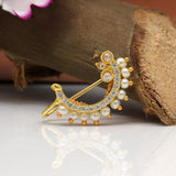 Nose Pin Golden Pearl