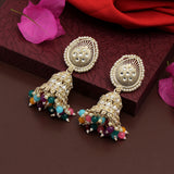 Multi Colour Kundan Earrings