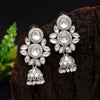 Silver Kundan Earrings