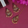 Multi Color Kundan Earrings With tikka