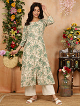 A-Line Round Neck Kurta