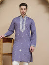 Silk Mirror Embroidered Kurta Pant