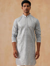 Light Blue Mirror Work Kurta Pyjama