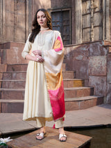 Embroidered Rayon Anarkali Suit