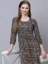 Printed kurta with Pants and Dupatta