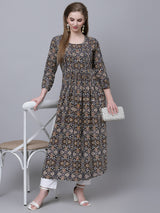 Printed kurta with Pants and Dupatta1